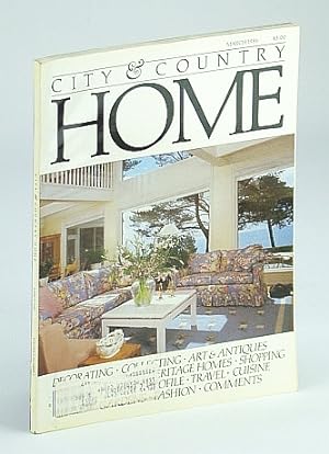 Bild des Verkufers fr City and Country Home Magazine, March (Mar.) 1986 - Pug Collection / Phyllis Lambert / Vatican Splendour zum Verkauf von RareNonFiction, IOBA