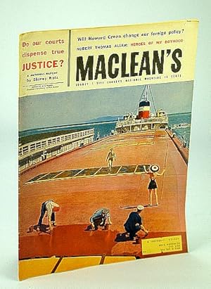 Image du vendeur pour Maclean's - Canada's National Magazine, 1 August (Aug.) 1959 - I Survived the Sinking of the Lusitania mis en vente par RareNonFiction, IOBA