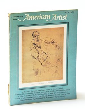 Seller image for American Artist Magazine, November (Nov.) 1964 - John Singer Sargent / Leonard Baskin for sale by RareNonFiction, IOBA