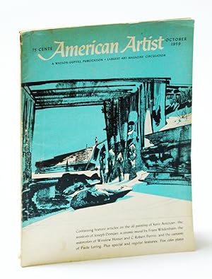 Imagen del vendedor de American Artist Magazine, October (Oct.) 1959 - Paule Loring / Winslow Homer a la venta por RareNonFiction, IOBA