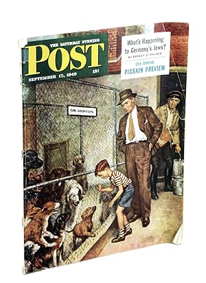 Bild des Verkufers fr The Saturday Evening Post, September 17, 1949 - What's Happening to Germany's Jews? / Digging the Japs Out of the Philippines zum Verkauf von RareNonFiction, IOBA