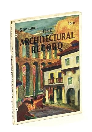 Seller image for The Architectural Record, Vol, XLVI, No. 3, September [Sept.] 1919, Serial No. 252 - The Residence of A.L. Garford, Esq., Oak Knoll, Pasadena, California for sale by RareNonFiction, IOBA