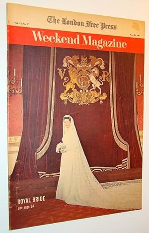 Bild des Verkufers fr Weekend Magazine, 25 May 1963 - Princess Alexandra of Kent Bridal Cover Photo zum Verkauf von RareNonFiction, IOBA