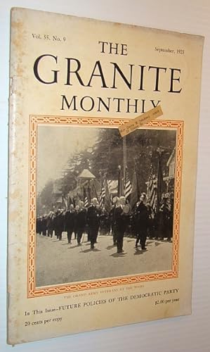 Imagen del vendedor de The Granite Monthly - A New Hampshire Magazine, September 1923 a la venta por RareNonFiction, IOBA