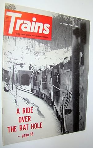 Bild des Verkufers fr Trains - The Magazine of Railroading, January 1961 - "A Ride Over The Rat Hole" zum Verkauf von RareNonFiction, IOBA