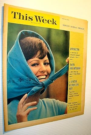 Bild des Verkufers fr This Week Magazine, June 20, 1965 - Insert to the Boston Sunday Herald: Claudia Cardinale Cover Photo zum Verkauf von RareNonFiction, IOBA