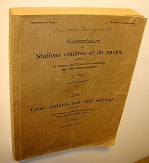 List of Coast Stations and Ship Stations, 18th Edition, August 1947