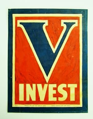 V Invest - WWII Victory / War Bond Window Sticker