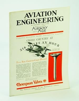 Image du vendeur pour Aviation Engineering and Aircraft Servicing (Magazine), With Which is Consolidated Airway Age - The Technical Journal of the Aeronautical Industry, January (Jan.) 1932 - The Sperry Automatic Pilot / The Herrick Vertoplane mis en vente par RareNonFiction, IOBA