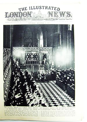 Seller image for The Illustrated London News, Saturday, December [Dec.] 4,1937 - Ramsay MacDonald Memorial for sale by RareNonFiction, IOBA