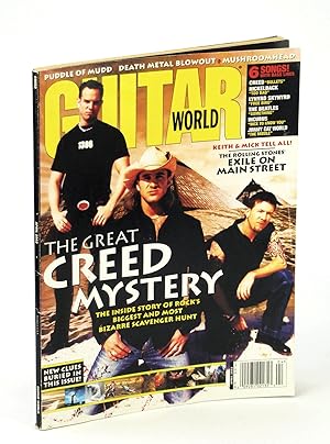 Bild des Verkufers fr Guitar World Magazine, April [Apr.] 2002, Vol. 22, No. 4 - The Great Creed Mystery zum Verkauf von RareNonFiction, IOBA