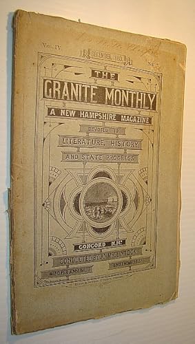 Bild des Verkufers fr The Granite Monthly - A New Hampshire Magazine of Literature, History, and State Progress, December 1880, Vol. IV, No. 3 - Hon. Dexter Richards zum Verkauf von RareNonFiction, IOBA