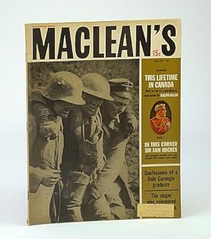 Bild des Verkufers fr Maclean's - Canada's National Magazine, May 20, 1961 - The Apprenticeship of Mordecai Richler / Aksel Schiotz / African Diary zum Verkauf von RareNonFiction, IOBA