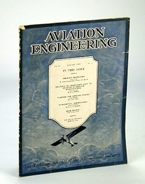 Seller image for Aviation Engineering (Magazine) - The Technical Journal of the Aeronautical Industry, January (Jan.) 1929 - Aircraft Propellers for sale by RareNonFiction, IOBA