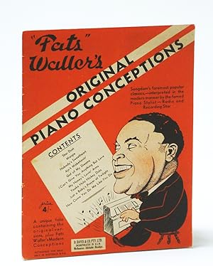 Imagen del vendedor de Fats" Waller's Original Piano Conceptions: Piano Sheet Music a la venta por RareNonFiction, IOBA