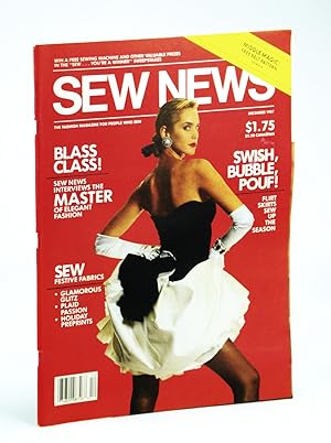 Seller image for Sew News - The Fashion Magazine For People Who Sew, Number 63, December [Dec.], 1987 - Carolina Herrera Cover / Bill Blass Interview for sale by RareNonFiction, IOBA