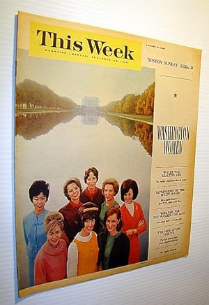 Seller image for This Week Magazine, January 10, 1965 - Insert to the Boston Sunday Herald: Cover Photo of Young Washington, D.C. Lovelies for sale by RareNonFiction, IOBA