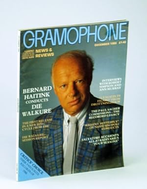 Bild des Verkufers fr Gramophone Magazine, December (Dec.) 1988 - Bernard Haitink Cover Photo zum Verkauf von RareNonFiction, IOBA
