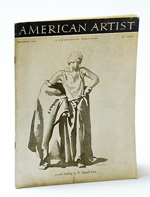 Image du vendeur pour American Artist Magazine, October (Oct.) 1949 - Keith Shaw Williams / Serigraphy mis en vente par RareNonFiction, IOBA