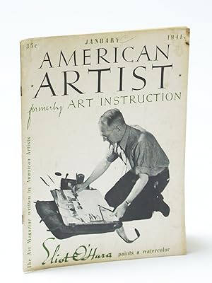 Seller image for American Artist Magazine, January (Jan.) 1941 - Eliot O'Hara Cover Photo for sale by RareNonFiction, IOBA