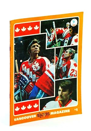Bild des Verkufers fr Vancouver Blazers Magazine, Volume II, Issue No. 26, February 8, 1975 : Cover Photos of Team Canada '74 Members zum Verkauf von RareNonFiction, IOBA