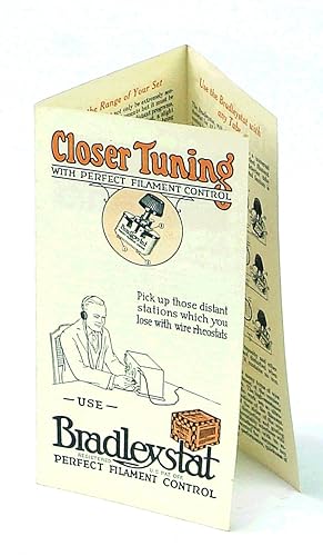 Seller image for Bradleystat - Closer Tuning with Perfect Filament Control [.Double-sided Three-Panel Advertising Brochure] for sale by RareNonFiction, IOBA