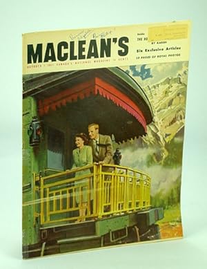 Seller image for Maclean's - Canada's National Magazine, October (Oct.) 1, 1951 - Royal Visit Issue for sale by RareNonFiction, IOBA