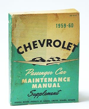 Chevrolet 1959-60 (1960) Passenger Car Maintenance Manual Supplement (PSD 53-52)