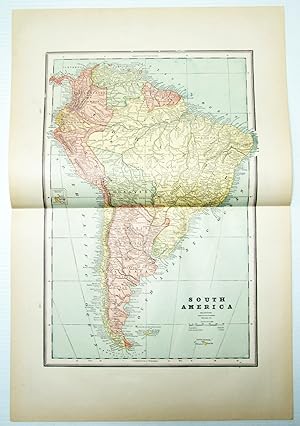 1889 Color Map of Central America
