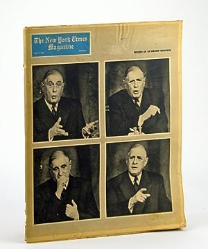 Bild des Verkäufers für The New York Times Magazine, April (Apr.) 7, 1963 - Cover Photos of Charles De Gaulle zum Verkauf von RareNonFiction, IOBA