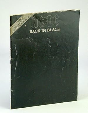 Seller image for AC/DC Back In Black Songbook (Song Book) for sale by RareNonFiction, IOBA