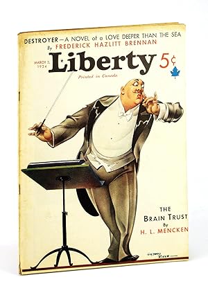 Bild des Verkufers fr Liberty Magazine, March [Mar.] 3, 1934, Vol. 11, No. 9 - H.L. Menchen on 'The Brain Trust' zum Verkauf von RareNonFiction, IOBA