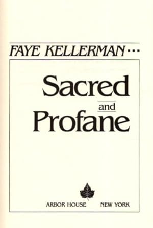 Seller image for SACRED AND PROFANE for sale by By The Way Books