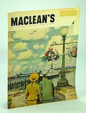 Bild des Verkufers fr Maclean's - Canada's National Magazine, 15 May 1951 - Why Wives Are Going Out to Work / Fred White - Toughest Man Afloat zum Verkauf von RareNonFiction, IOBA