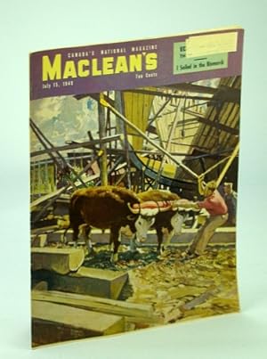 Imagen del vendedor de Maclean's - Canada's National Magazine, 15 July, 1949 - Edmonton / Mao Tze-tung a la venta por RareNonFiction, IOBA