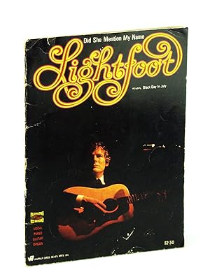 Seller image for [Gordon] Lightfoot - Did She Mention My Name: Songbook with Sheet Music for Voice and Piano with Guitar Chords for sale by RareNonFiction, IOBA