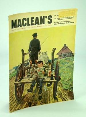 Seller image for Maclean's - Canada's National Magazine, 1 June 1952 - Brooke Claxton / Royal Dressmaker Hardy Amies for sale by RareNonFiction, IOBA