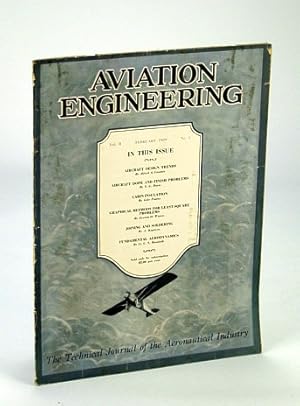 Bild des Verkufers fr Aviation Engineering (Magazine) - The Technical Journal of the Aeronautical Industry, February (Feb.) 1929 - Aircraft Design Trends zum Verkauf von RareNonFiction, IOBA