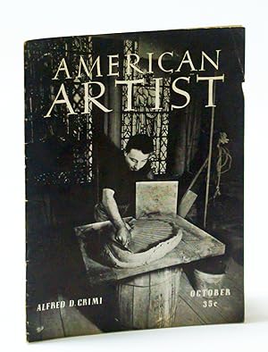 Seller image for American Artist Magazine, October (Oct.) 1941 - Alfred D. Crimi Cover Photo for sale by RareNonFiction, IOBA