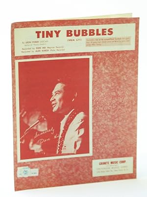 Bild des Verkufers fr Tiny Bubbles (Hua Li'i): Sheet Music for Piano and Voice with Ukulele Chords zum Verkauf von RareNonFiction, IOBA