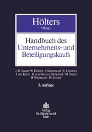 Seller image for Handbuch des Unternehmens- und Beteiligungskaufs for sale by diakonia secondhand