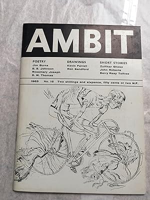 Bild des Verkufers fr Ambit No 16. 1963. Magazine zum Verkauf von SAVERY BOOKS