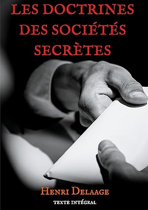 Image du vendeur pour Les doctrines des socits secrtes mis en vente par moluna