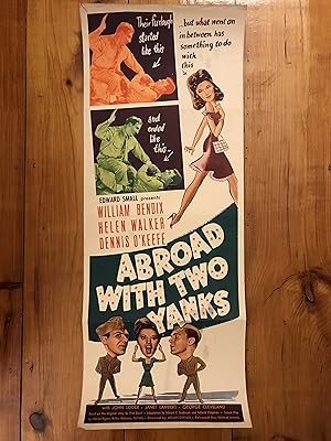 Seller image for Abroad with Two Yanks Insert 1944 William Bendix, Helen Walker for sale by AcornBooksNH