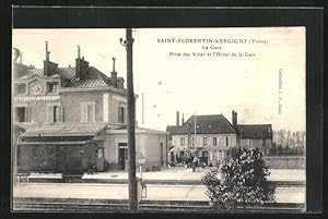 Ansichtskarte Saint-Florentin-Vergigny, La Gare, Bahnhof
