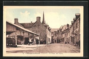 Image du vendeur pour Carte postale Bazouges-la-Prouse, Place des Halles mis en vente par Bartko-Reher