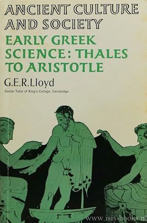 Seller image for Early Greek science: Thales to Aristotle. for sale by Antiquariaat Isis