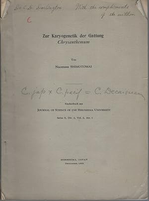 Zur Karyogentik der Gattung Chrysanthemum [C.D. Darlington's copy]