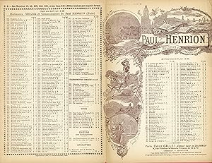 "BRODEUSES DE LA REINE" Paroles de Ernest BOURGET / Musique de Paul HENRION / Partition originale...