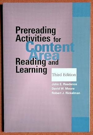 Seller image for Prereading Activities for Content Area Reading and Learning (Third Edition) for sale by GuthrieBooks